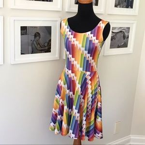 Rainbow Color Pencil Dress Small